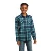 Boy's Ariat Hastings Retro Fit Snap Front Shirt #10038070 -Western Cowboy Equipment Store 00885ebabd953f1c699d6618dfc584ec