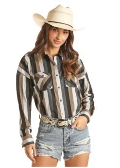 Women's Rock & Roll Cowgirl Snap Front Shirt #B4S3334-C