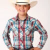 Boy's Roper Snap Front Shirt #01-030-0101-4025WH -Western Cowboy Equipment Store 00b8b155f68c808c8c8ccb91b5a2d04a