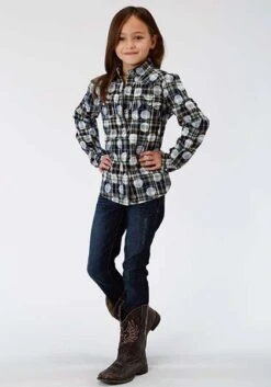 Girl's Roper Snap Front Shirt #380-597-6774BR-C