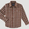 Boy's Wrangler Wrinkle Resist Snap Front Shirt #112318677