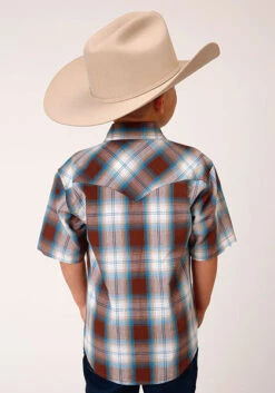 Boy's Roper Snap Front Shirt #03-031-0062-4030BR -Western Cowboy Equipment Store 059b57d3cc5f21f1929f3d48a790742d