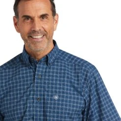 Men's Ariat Pro Series Kyree Stretch Classic Fit Button Down Shirt #10039749-C -Western Cowboy Equipment Store 09b0be37d21c307d02fb43cac30d3544