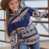 Cinch Girl's Cruel Girl Aztec Horse Print Polar Fleece Pullover #CWK8640002