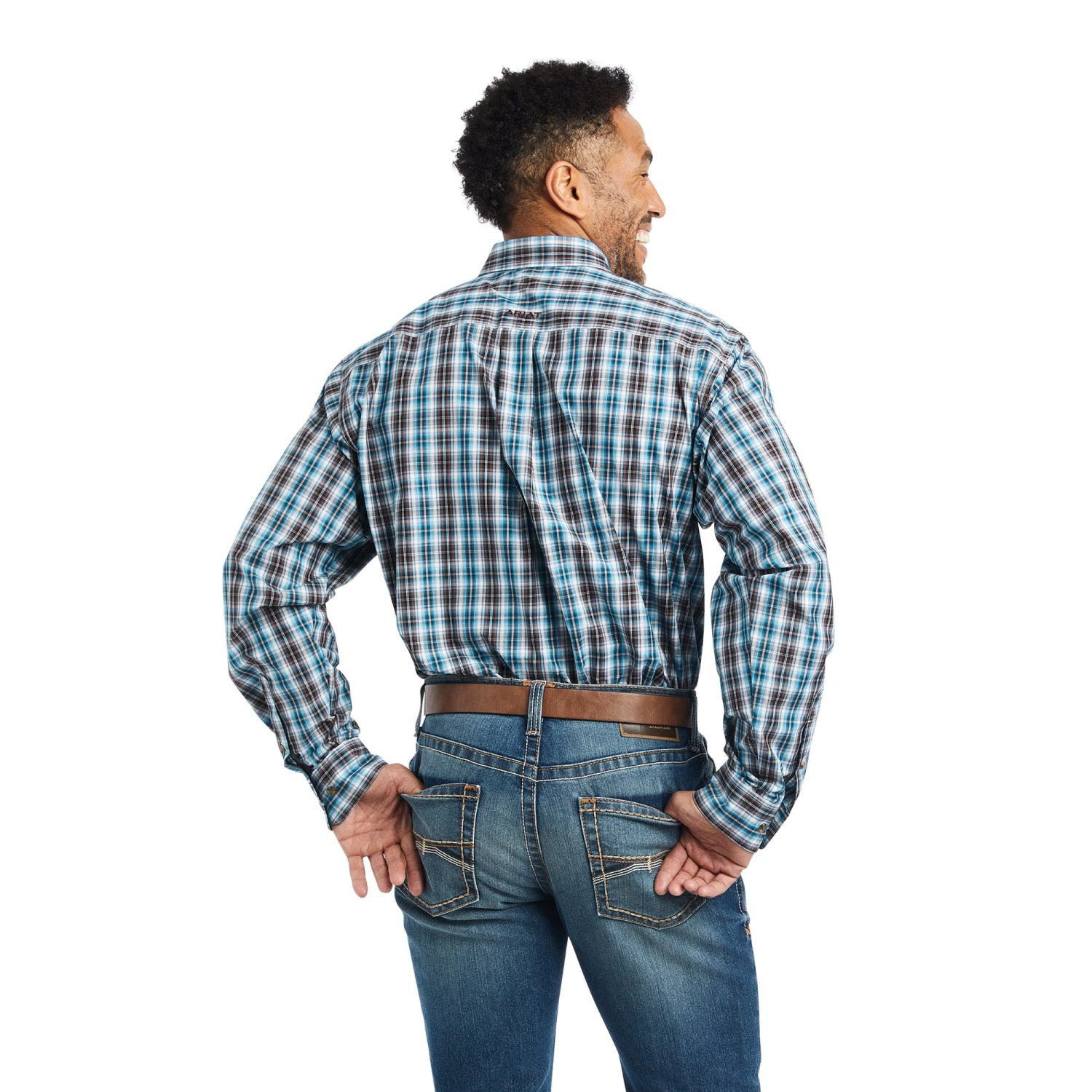 Men's Ariat Pro Series Team Cade Classic Fit Button Down Shirt #10042361 4 Men's Ariat Pro Series Team Cade Classic Fit Button Down Shirt #10042361 - Image 2