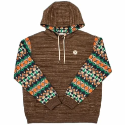 Children's Hooey Brown Aztec Hoodie #HH1192BR-Y