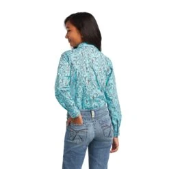Girl's Ariat R.E.AL. Bucking Bronc Snap Front Shirt #10040631 -Western Cowboy Equipment Store 12666563cb6b637b2dbe95f4d99e4fba
