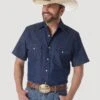 Men's Wrangler Denim Snap Front #MS3127B -Western Cowboy Equipment Store 1a2ef3dd9ac93d6c443bbaee08306218