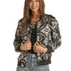 Women's Rock & Roll Cowgirl Bomber Jacket #RRWO92R048 1 Women's Rock & Roll Cowgirl Bomber Jacket #RRWO92R048 -Western Cowboy Equipment Store 1b937a09367b68e8491eda71a3634d3b