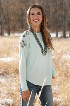 Cinch Women's Girl Girl Rib Knit Top #CTK7366003