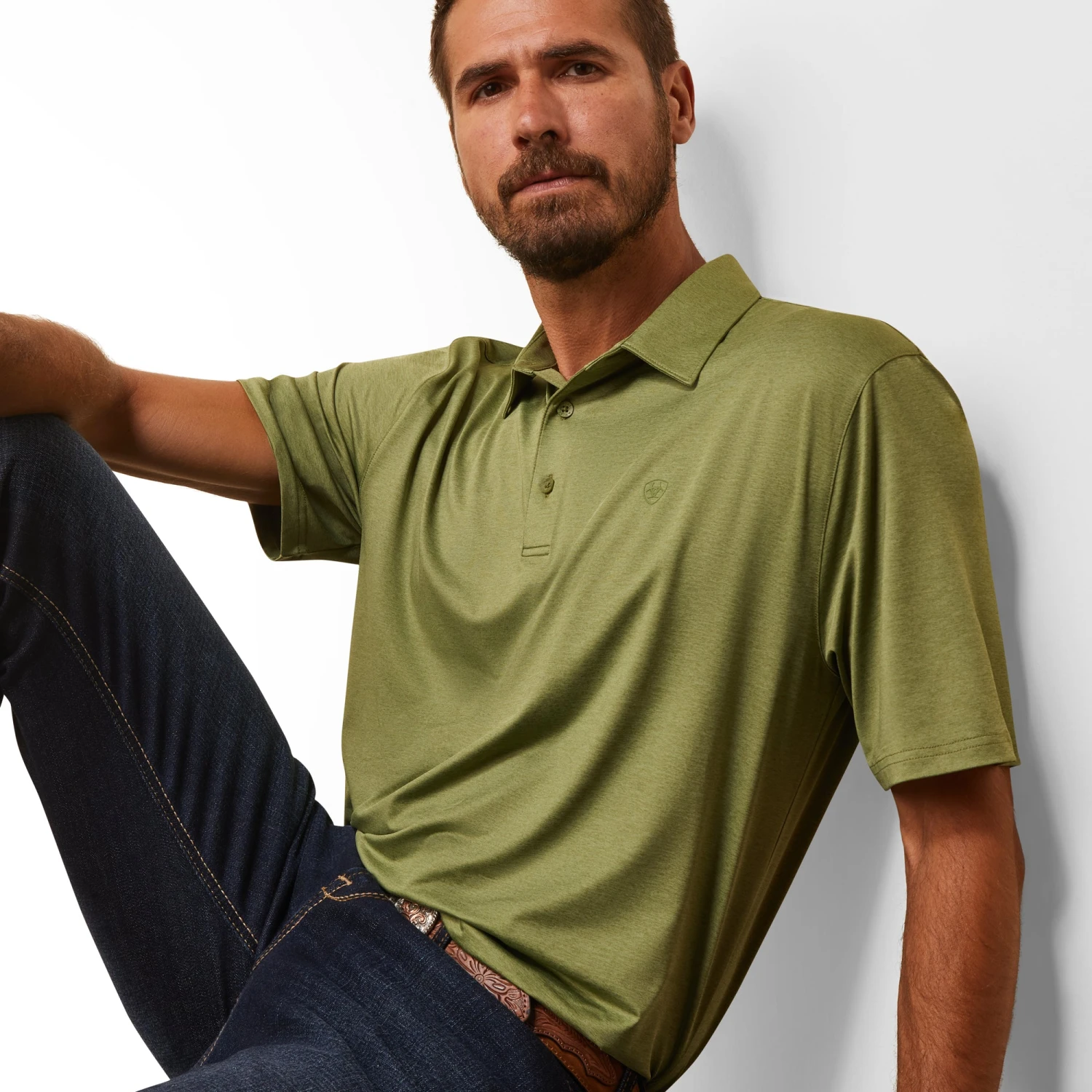 Men's Ariat Charger Polo Shirt #10043571 5 Men's Ariat Charger Polo Shirt #10043571 - Image 3