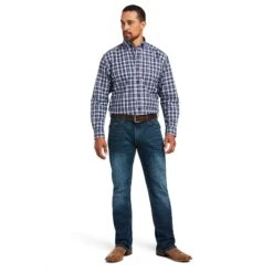 Men's Ariat Pro Series Justus Classic Fit Button Down Shirt #10039266-C -Western Cowboy Equipment Store 249c67277ef9f938a339ff04851686ac