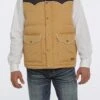 Men's Cinch Quilted Vest #MWV1578001GLD -Western Cowboy Equipment Store 266120bbe2fbc5574d4670a32df610a7
