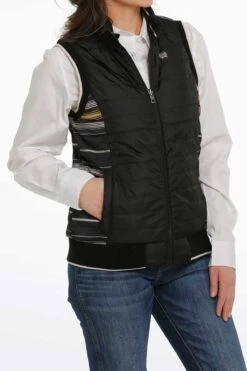Women's Cinch Quilted Vest #MAV9887001BLK -Western Cowboy Equipment Store 268a8c993f21de42986b4f8fa20d0dea