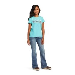 Girl's Ariat REAL Cactus T-Shirt #10040640 -Western Cowboy Equipment Store 2739a514845b5e2e72cbdb39540ebe63