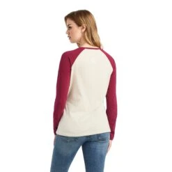 Women's Ariat REAL Logo Baseball T-Shirt #10042297 -Western Cowboy Equipment Store 2ecdfceef03b4815ffa846ef09b2684c