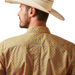 Men's Ariat Kilian Patterned Button Down Shirt #10043871 -Western Cowboy Equipment Store 31ce70ff326b8c4fdf69391acdc27031