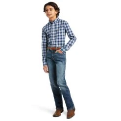 Boy's Ariat Pro Series Taj Classic Fit Button Down Shirt #10039515 -Western Cowboy Equipment Store 3306144ab6f7b5f7632914353984a549