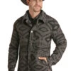 Men's Powder River Border Commander Wool Jacket #PRMO92RZZ9