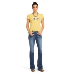 Women's Ariat R.E.A.L. Mid-Rise Samara Boot Cut Jean #10036086 -Western Cowboy Equipment Store 34ce4b1fbd25949d2a6a6bf0500b95af