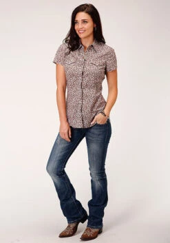 Women's Roper Snap Front Shirt #03-051-0064-4044BR -Western Cowboy Equipment Store 36214d2ef653c102db241c0110f29bfb