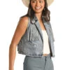 Women's Rock & Roll Denim Vest #RRWD98R114 -Western Cowboy Equipment Store 396feb358b008062c62ece15ec00b00a