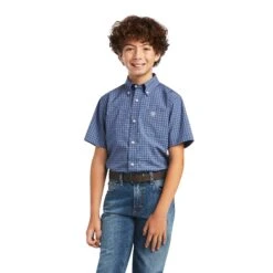Boy's Ariat Pro Series Bryson Classic Fit Button Down Shirt #10040792