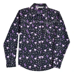 COWBOY HARDWARE Girl's Cowgirl Hardware Snap Front Shirt #425537-010-K