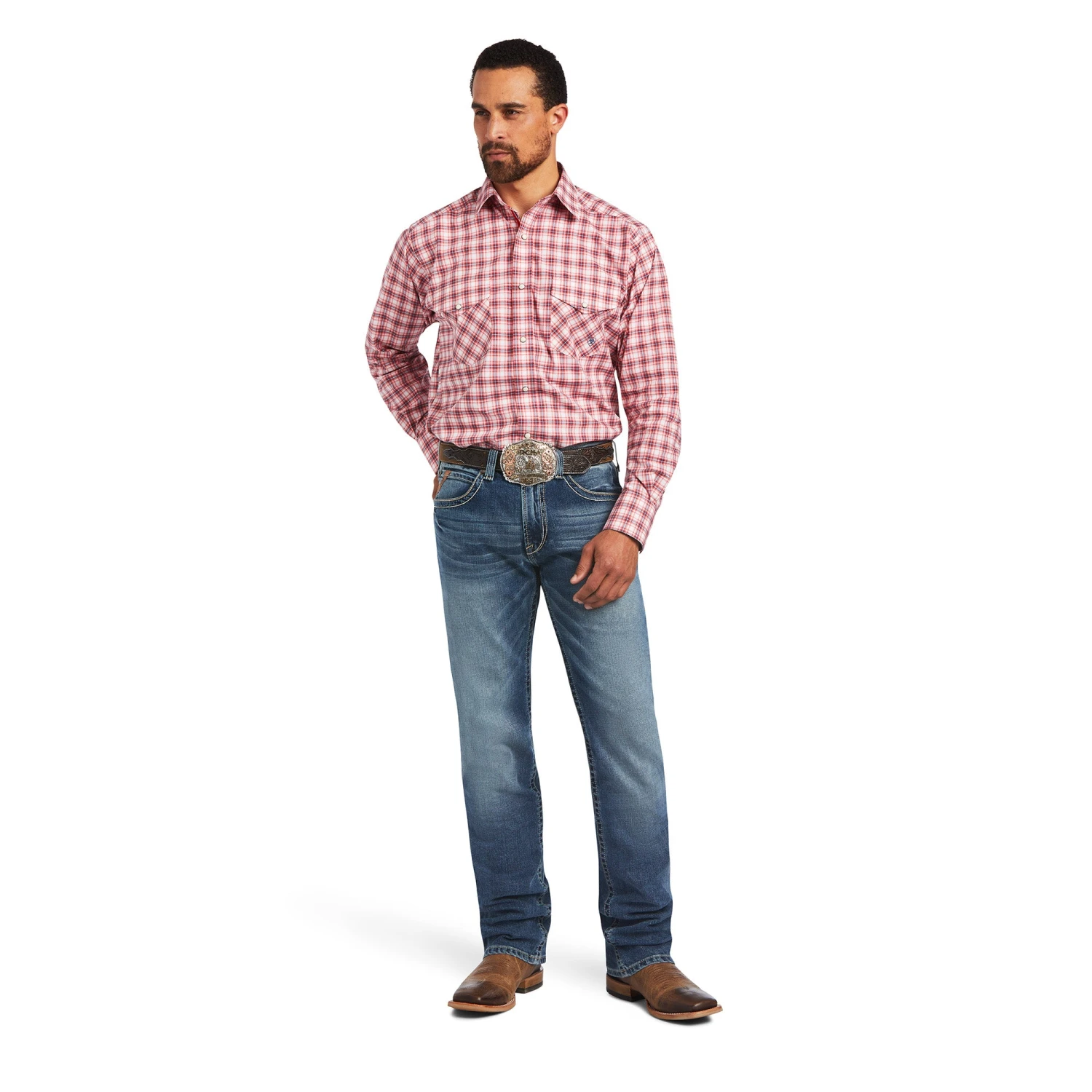 Ariat Men's Wrangler Pro Series Forrest Stretch Classic Fit Snap Front Shirt #10040549 2 Ariat Men's Wrangler Pro Series Forrest Stretch Classic Fit Snap Front Shirt #10040549