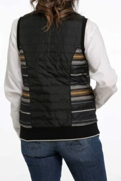 Women's Cinch Quilted Vest #MAV9887001BLK -Western Cowboy Equipment Store 48bfb54e71bc74f1413b354e29bf2bc1