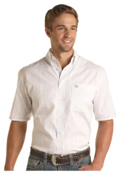Men's Rough Stock Button Down Shirt #RSMS1DRZCZ
