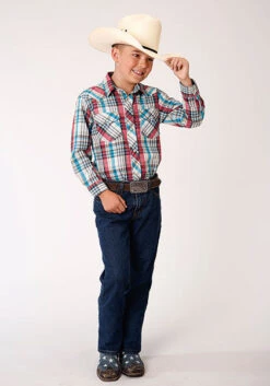 Boy's Roper Snap Front Shirt #01-030-0101-4025WH -Western Cowboy Equipment Store 5b5333e91e1ebdb33d60301ebd964976