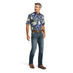 Men's Ariat Wrinkle Free Ephraim Classic Fit Button Down Shirt #10040725 -Western Cowboy Equipment Store 5c8c9c2948239e5d42f0751056fb7c21