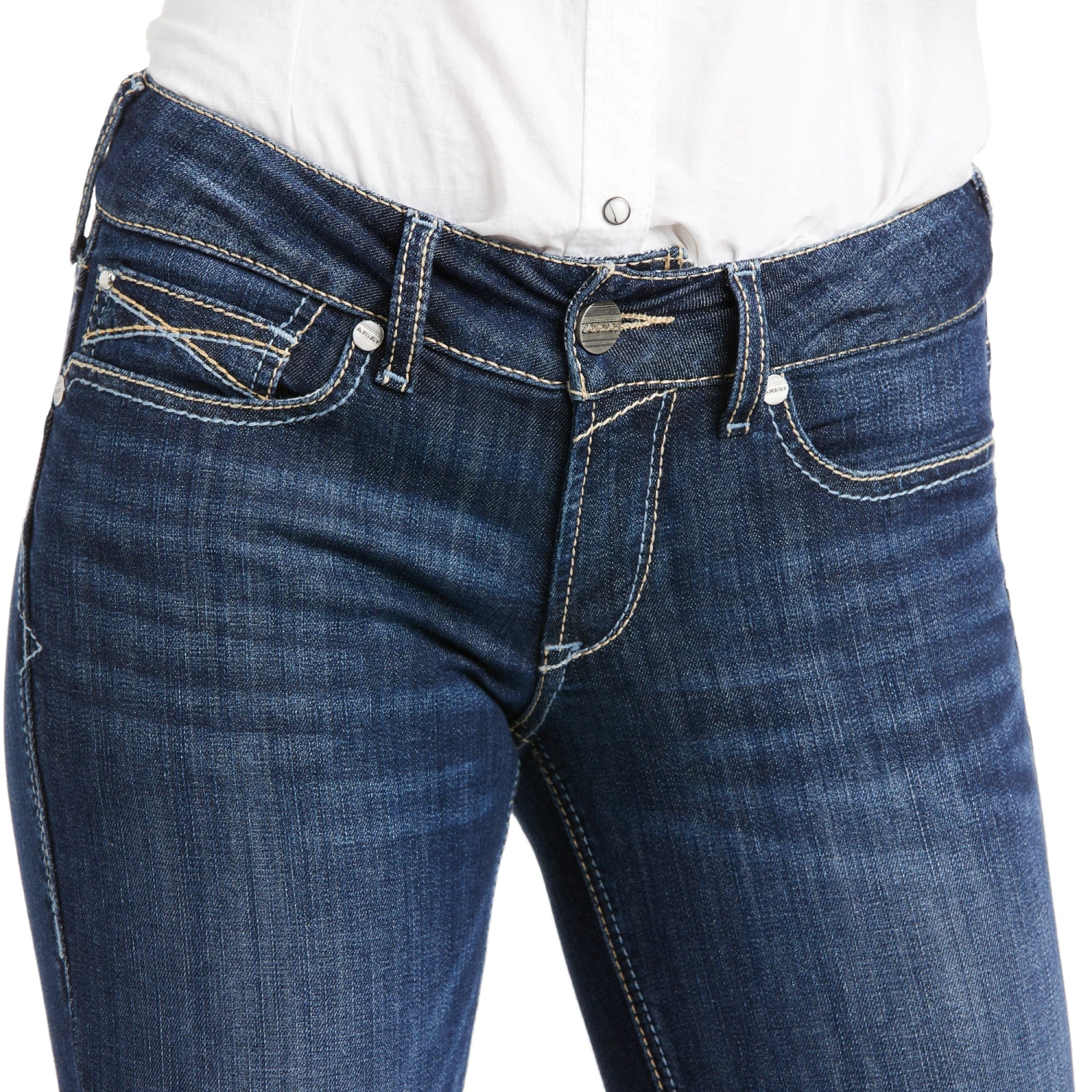 Women's Ariat R.E.A.L. Mid Rise Alexandra Boot Cut Jean #10037956-C 6 Women's Ariat R.E.A.L. Mid Rise Alexandra Boot Cut Jean #10037956-C - Image 4