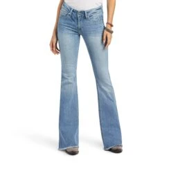 Women's Ariat R.E.A.L. Perfect Rise Regina Flare Jean #10040503 -Western Cowboy Equipment Store 638fa9b4279741f7ccd0420c751c3950