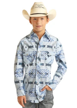 Boy's Rock & Roll Cowboy Snap Front Shirt #RRBS2SRZ7Z