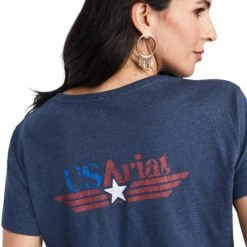 Women's Ariat Americana Retro T-Shirt #10042732 -Western Cowboy Equipment Store 68baf67a8a803a220273c1a3a9b5be6d