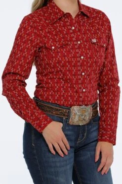 Women's Cinch Snap Front Shirt #MSW9201036RD