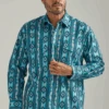 Men's Wrangler Checotah Snap Front Shirt #112318600 -Western Cowboy Equipment Store 6b2427cb52111aedd6108c12593b4cd4