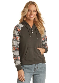 Women's Rock & Roll Cowgirl Hoodie #RRWT94R04G -Western Cowboy Equipment Store 6ece8b259412b47cb5ee6be8b3f86773