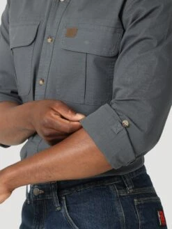 Men's Wrangler Riggs Button Down Shirt #112317240 -Western Cowboy Equipment Store 70205bfd319ae5a3cf82014426ffdc58