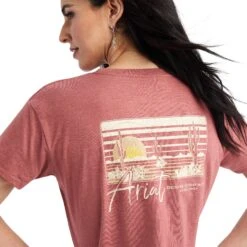 Women's Ariat Sunset Lockup T-Shirt #10042724 -Western Cowboy Equipment Store 70815c06e1fbe5698b3eaabf2a368982