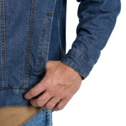 Men's Wrangler Concealed Carry Unlined Denim Jacket #74265VW -Western Cowboy Equipment Store 74265VW BD01 SWDN WPRD