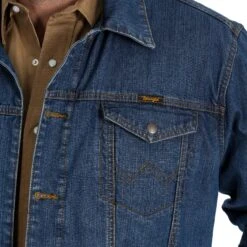 Men's Wrangler Concealed Carry Unlined Denim Jacket #74265VW -Western Cowboy Equipment Store 74265VW BD02 SWDN WPRD