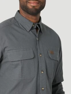 Men's Wrangler Riggs Button Down Shirt #112317240 -Western Cowboy Equipment Store 743da66f0283e125cd4e8054181e0825