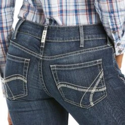 Women's Ariat R.E.A.L. Arrow Fit Mid-Rise Boot Cut Esther Jean #10034662-C -Western Cowboy Equipment Store 75fc29a5243ff615faaacfebcc634b08