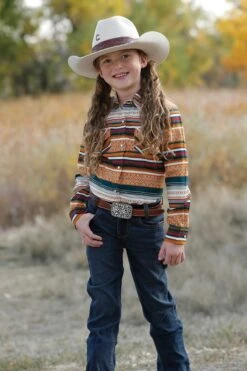 Cinch Girl's Cruel Girl Snap Front Shirt #CTW3230030GLD