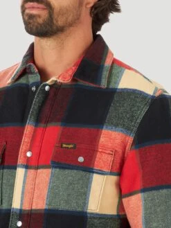 Men's Wrangler Lined Flannel Shirt Jacket #112318496 -Western Cowboy Equipment Store 80c9c711380e15dac2f2925ac7943d89
