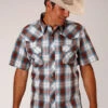 Men's Roper Snap Front Shirt #03-002-0062-4030BR-C -Western Cowboy Equipment Store 83328b64380871297559025f2e57a937