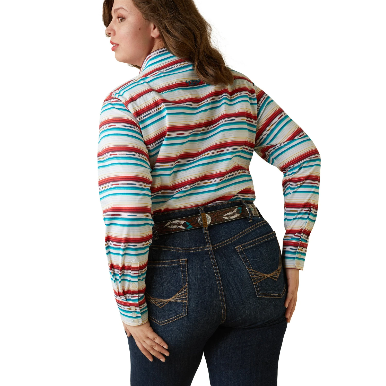 Women's Ariat Kirby Rosa Button Down Shirt #10043551X 4 Women's Ariat Kirby Rosa Button Down Shirt #10043551X - Image 2